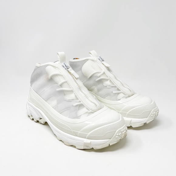 Burberry Arthur White Mesh Low Top Sneakers Chunky Shoes Made In Italy Size 37 - Picture 2 of 15